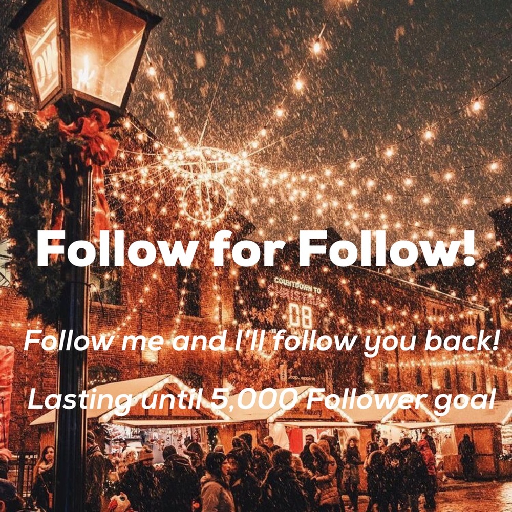 Follow for Follow 🤩